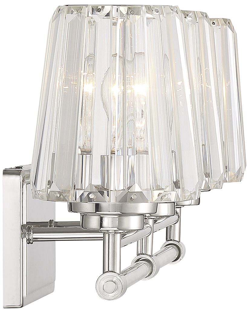 Image 5 Garnet 3-Light Bathroom Vanity Light in Polished Nickel more views