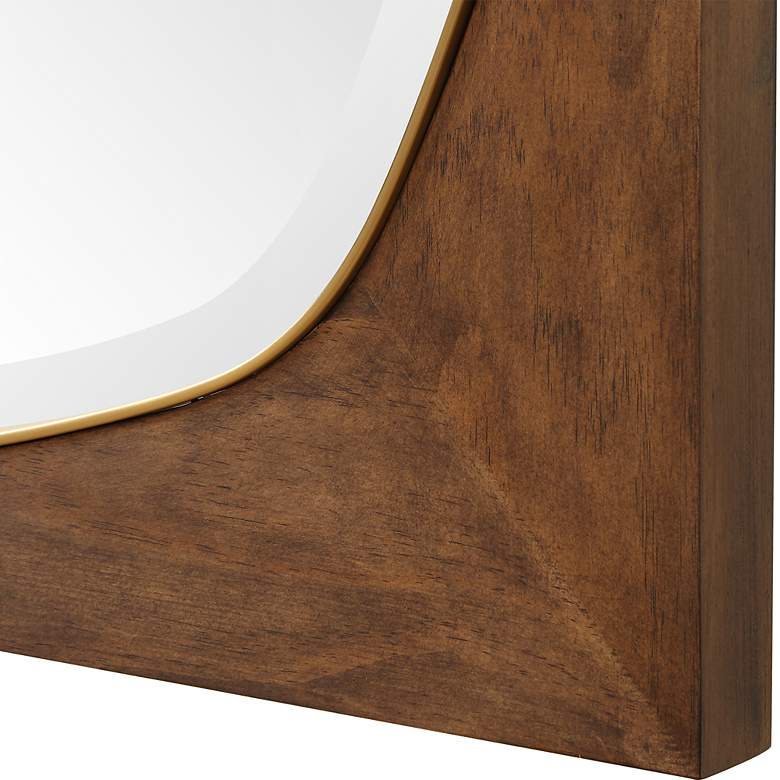 Image 5 Garonne 40" Square Wood Wall Mirror more views