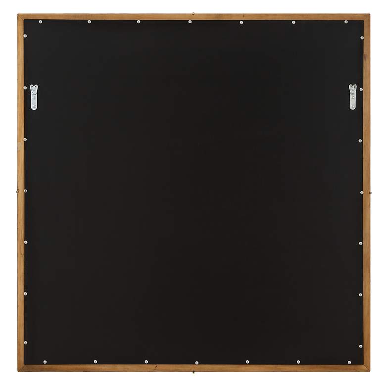 Image 6 Garonne 40" Square Wood Wall Mirror more views