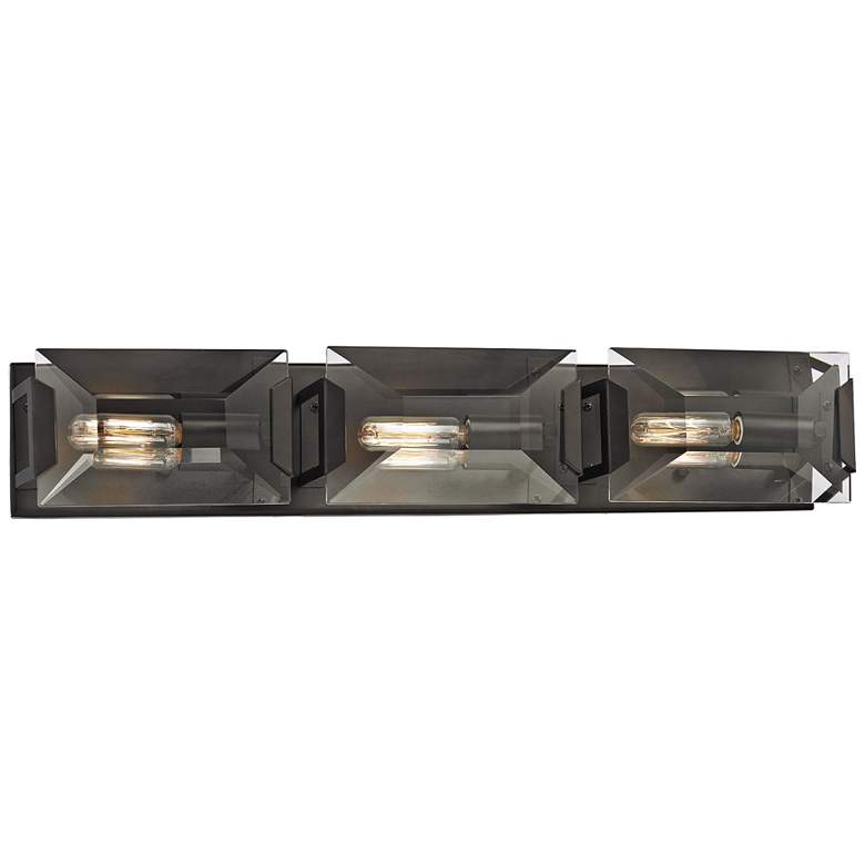 Image 1 Garrett 26" Wide Oil Rubbed Bronze 3-Light Bath Light