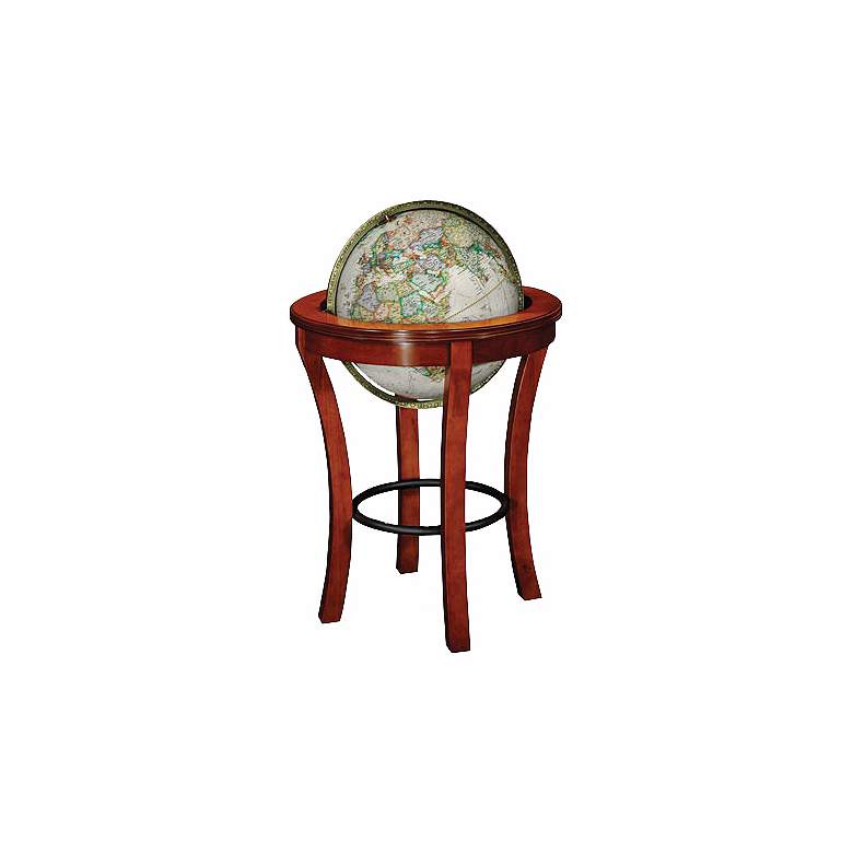 Image 1 Garrison 23 1/2 inch Wide Brown National Geographic Globe