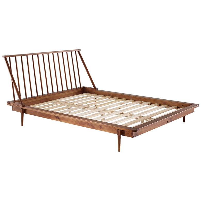 Garrison Caramel Solid Pine Wood Queen Spindle Bed