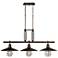 Garryton 44" Wide Bronze Kitchen Island Light Chandelier