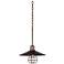 Garryton Industrial 14" Wide Oil-Rubbed Bronze Pendant Light