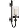 Garvin 27" High Twist Candle Holder Wall Sconce