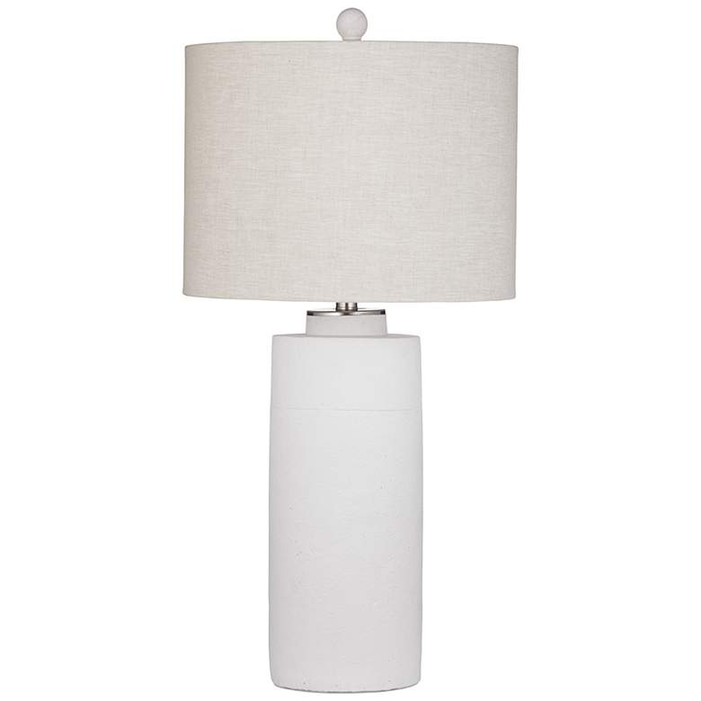 Image 2 Gasherbrum White Column Table Lamp