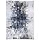 Gaspar Abstract Indoor Blue Area Rug 3833F 5'-2" x 7'-2"