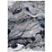 Gaspar Abstract Indoor Blue Area Rug 39KTF 5'-2" x 7'-2"