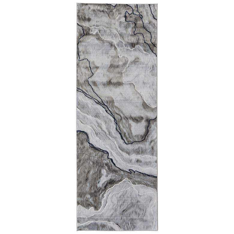 Image 1 Gaspar Modern Abstract Soft Indoor Taupe Area Rug 39KUF