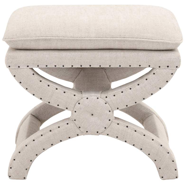 Image 1 Gaston Bisque French Fabric Ottoman