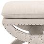2_Gaston Bisque French Fabric Ottoman more views