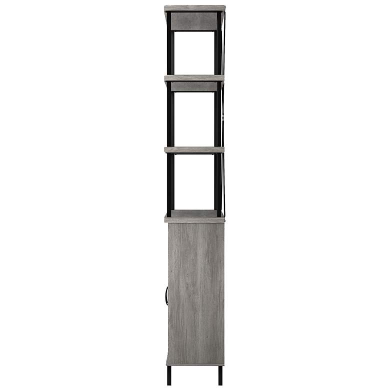 Image 3 Gastoni 31 1/2"W Vintage Gray Oak 2-Drawer Accent Bookcase more views