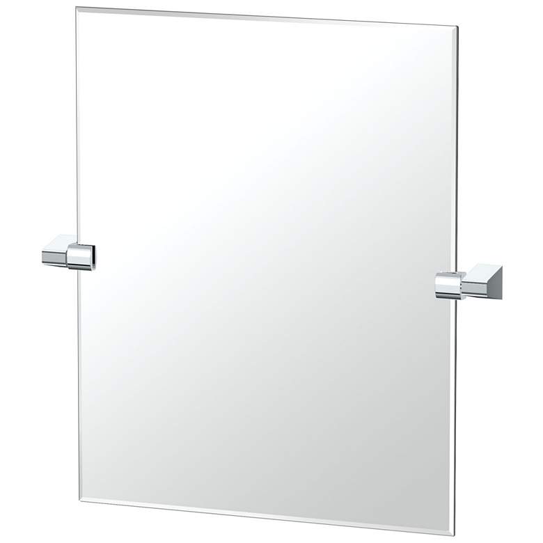 Image 1 Gatco A-Line 24"H Frameless Rectangle Mirror, Chrome