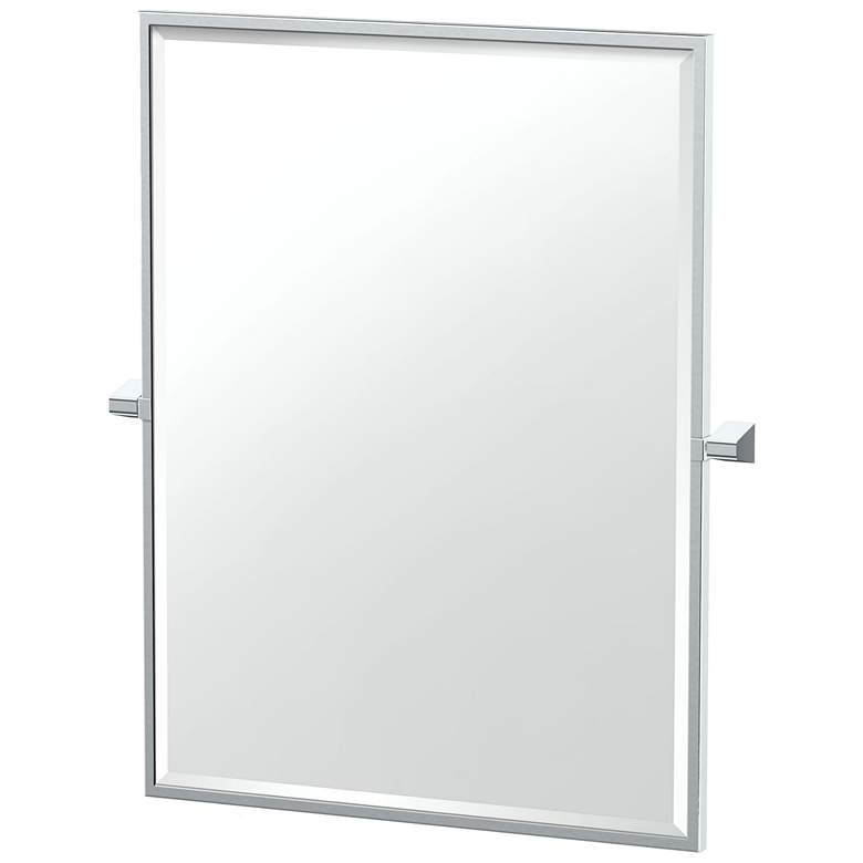 Image 1 Gatco A-Line 31.5"H Framed Rectangle Mirror, Chrome