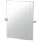 Gatco A-Line 31.5"H Frameless Rectangle Mirror, Chrome
