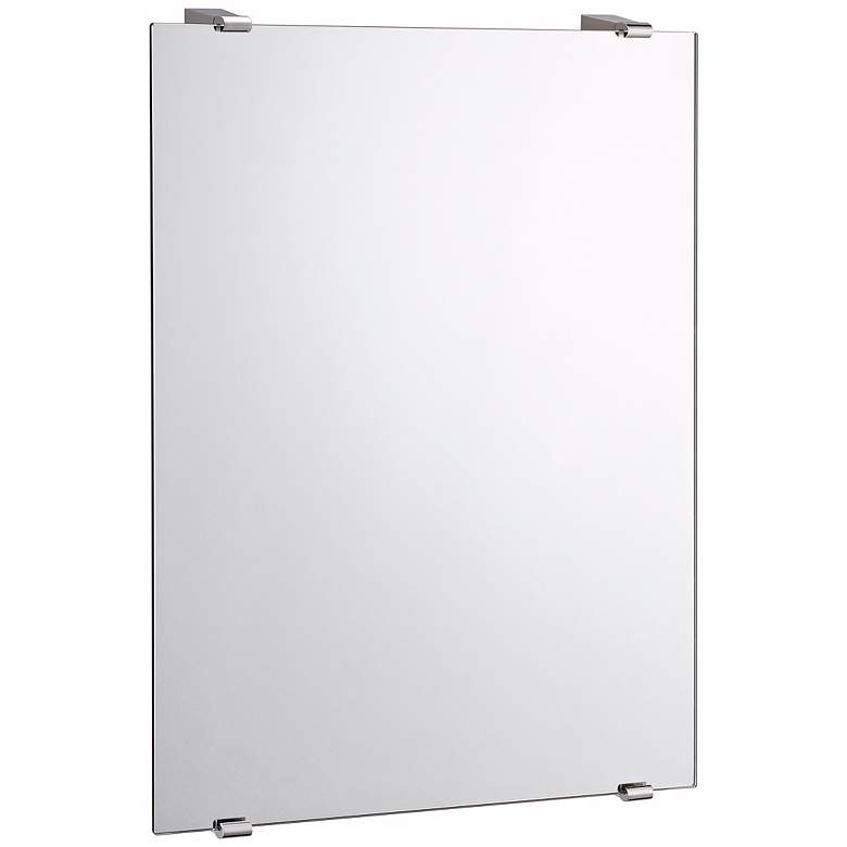 Image 1 Gatco Bleu Chrome 22 inch x 31 inch Rectangular Wall Mirror