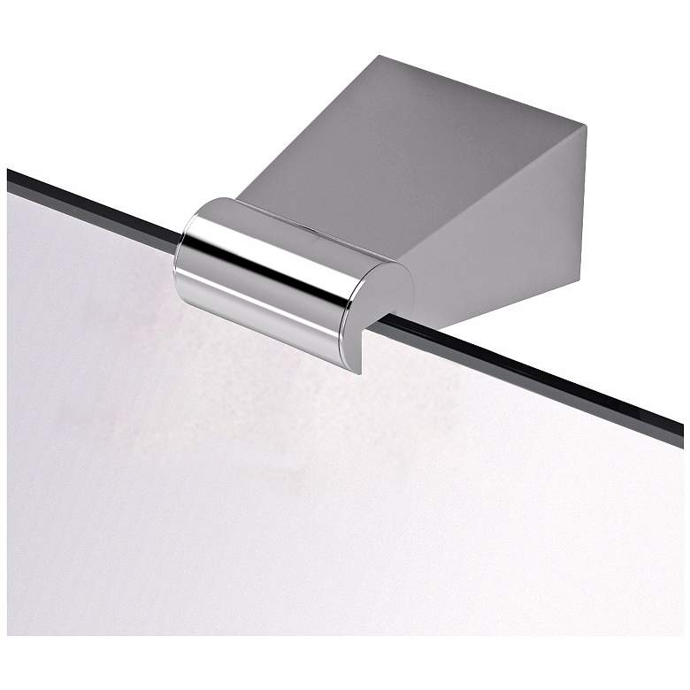Image 2 Gatco Bleu Chrome 22" x 31" Rectangular Wall Mirror more views