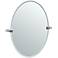 Gatco Bleu Chrome 23 1/2" x 26 1/2" Oval Vanity Mirror