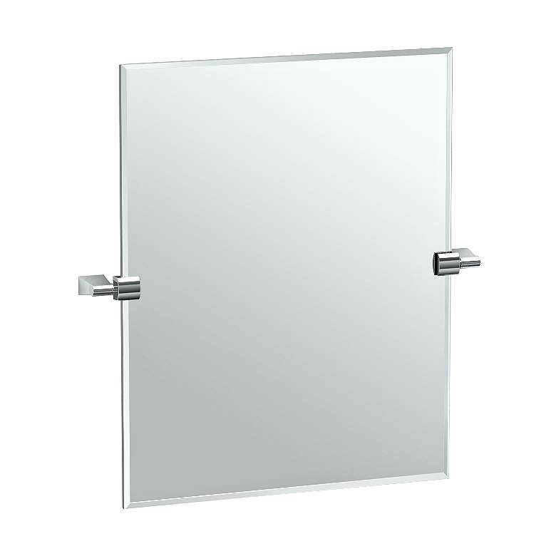 Image 1 Gatco Bleu Chrome 24 inch x 24 inch Rectangular Vanity Mirror