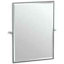 Gatco Bleu Chrome 27 1/2" x 32 1/2" Rectangular Wall Mirror
