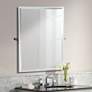 1_Gatco Bleu Chrome 27 1/2" x 32 1/2" Rectangular Wall Mirror