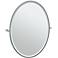 Gatco Bleu Chrome 28" x 33" Framed Oval Vanity Mirror