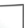 Gatco Bleu Matte Black 23 1/2" x 25" Framed Wall Mirror