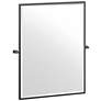 1_Gatco Bleu Matte Black 27 1/2" x 32 1/2" Framed Wall Mirror