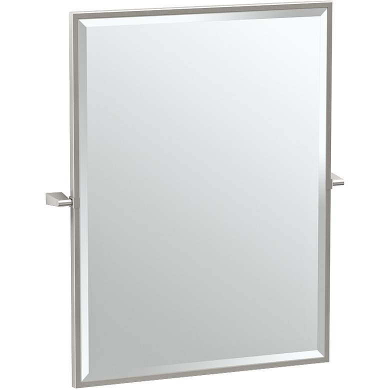 Image 1 Gatco Bleu Satin Nickel 27 1/2" x 32 1/2" Vanity Mirror