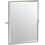1_Gatco Bleu Satin Nickel 27 1/2" x 32 1/2" Vanity Mirror