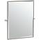 Gatco Bleu Satin Nickel 27 1/2" x 32 1/2" Vanity Mirror