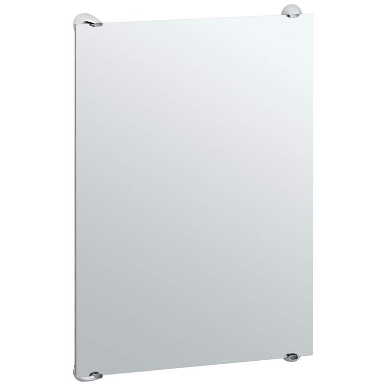 Image 1 Gatco Brie Fixed Mount Satin Nickel 22 inch x 32 inch Wall Mirror