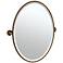 Gatco Cafe Bronze 24 1/4" x 27 1/2" Oval Vanity Mirror