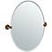 Gatco Cafe Bronze 24" x 26 1/2" Oval Vanity Wall Mirror