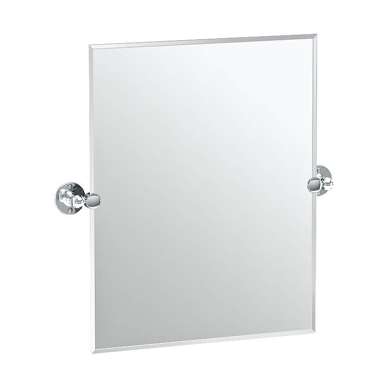 Image 1 Gatco Cafe Chrome 23 1/2" x 24" Rectangular Vanity Mirror