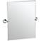 Gatco Cafe Chrome 23 1/2" x 24" Rectangular Vanity Mirror