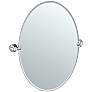 Gatco Cafe Chrome 24" x 26 1/2" Oval Vanity Mirror