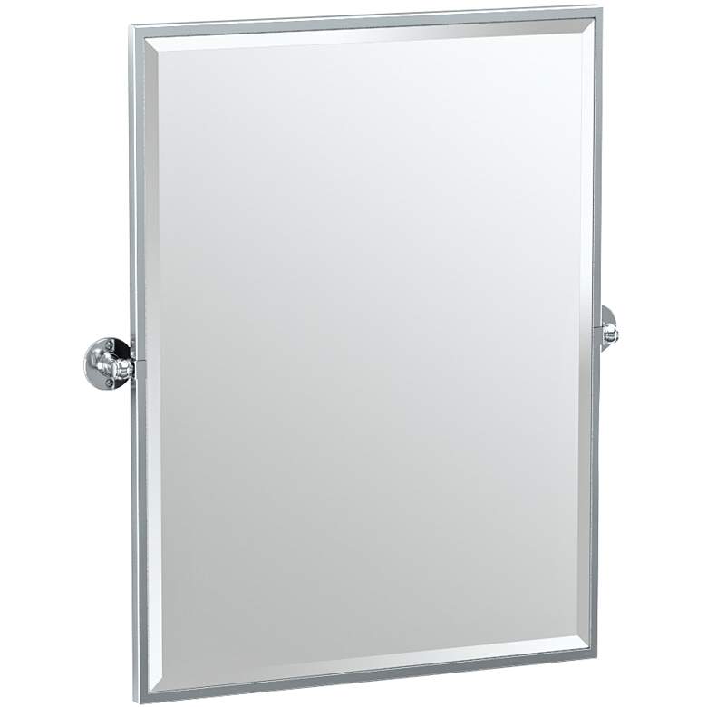Image 1 Gatco Cafe Chrome 28 1/4" x 32 1/2" Rectangle Vanity Mirror