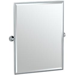 Gatco Cafe Chrome 28 1/4" x 32 1/2" Rectangle Vanity Mirror
