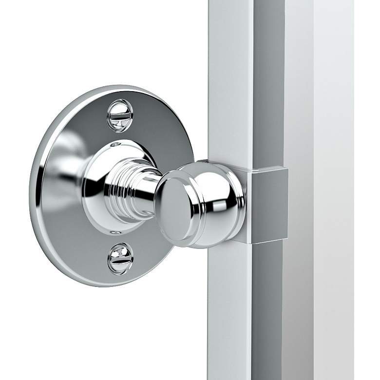 Image 2 Gatco Cafe Chrome 28 1/4" x 32 1/2" Rectangle Vanity Mirror more views