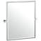 Gatco Channel Chrome 23 3/4" x 25" Framed Wall Mirror