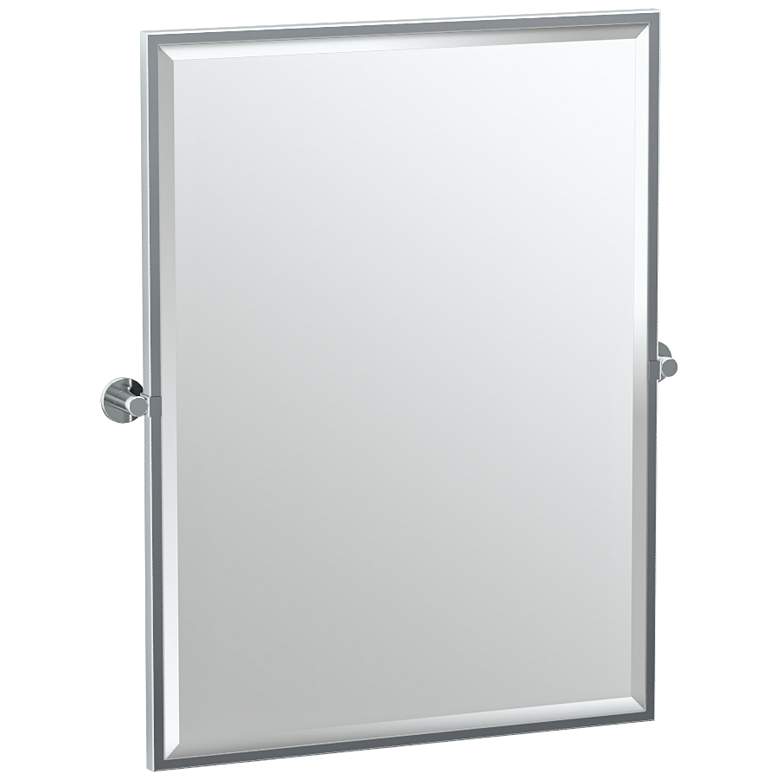 Image 2 Gatco Channel Chrome 27 3/4" x 32 1/2" Wall Mirror