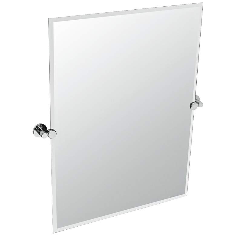 Image 1 Gatco Channel Chrome Frameless 23 1/2" x 31 1/2" Wall Mirror