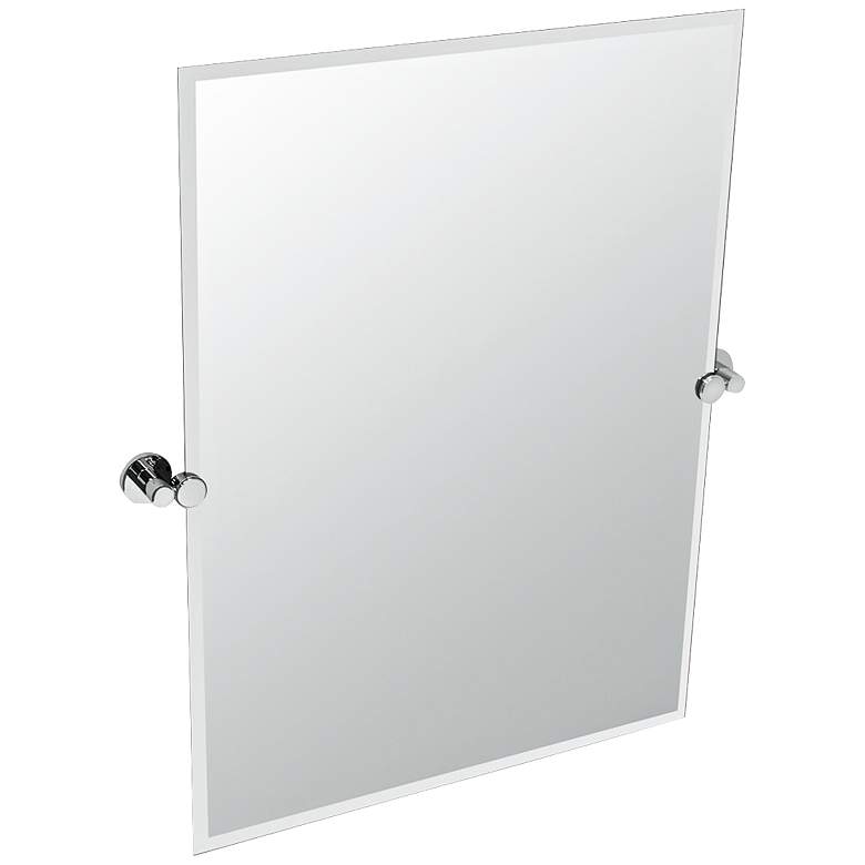 Image 1 Gatco Channel Chrome Frameless 23 1/2 inch x 31 1/2 inch Wall Mirror