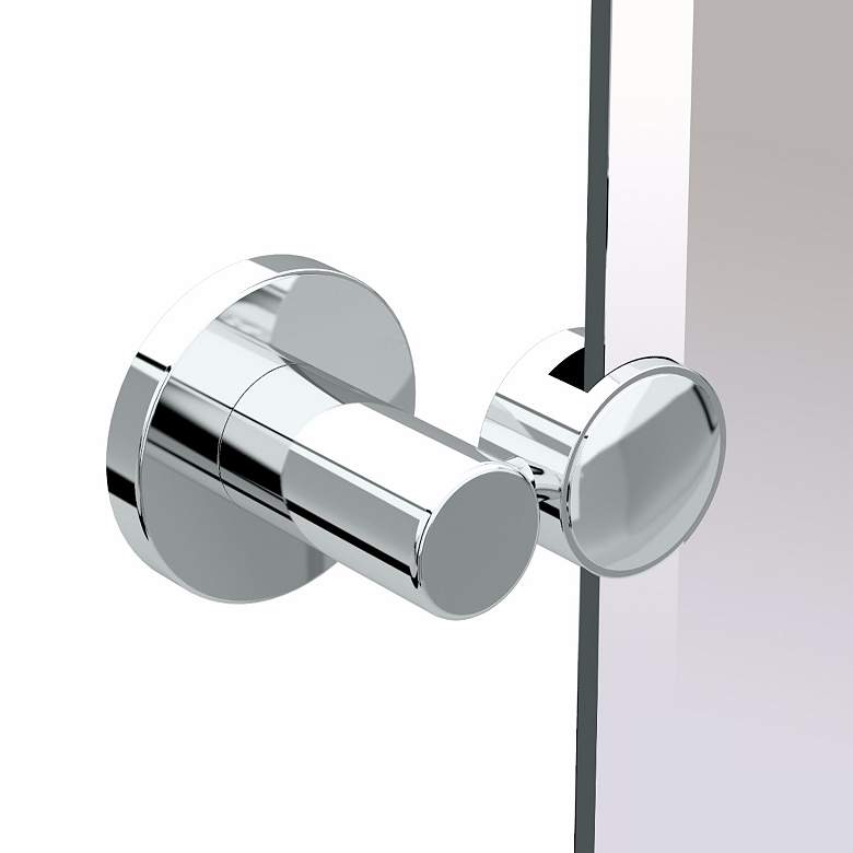 Image 2 Gatco Channel Chrome Frameless 23 1/2" x 31 1/2" Wall Mirror more views