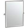 1_Gatco Channel Satin Nickel 27 3/4" x 32 1/2" Wall Mirror