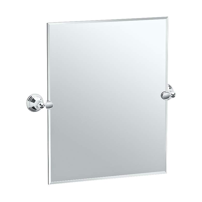 Image 1 Gatco Charlotte Chrome 24 1/4" x 24" Vanity Wall Mirror