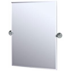 Gatco Charlotte Chrome 31 1/2&quot; High Rectangle Wall Mirror