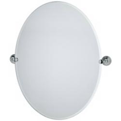 Gatco Charlotte Polished Chrome Oval 32&quot; High Wall Mirror