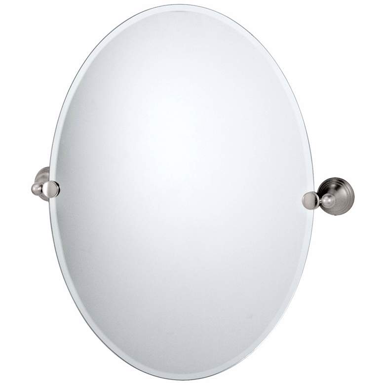 Image 1 Gatco Charlotte Satin Nickel 23" x 26 1/2" Tilt Wall Mirror